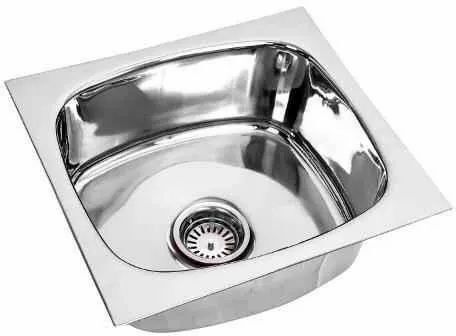 FANTUS Premium Quality Stainless Steel Kitchen Sink_12X15X6 With Steel Coupling and Flex pipe Vessel Sink-image-2