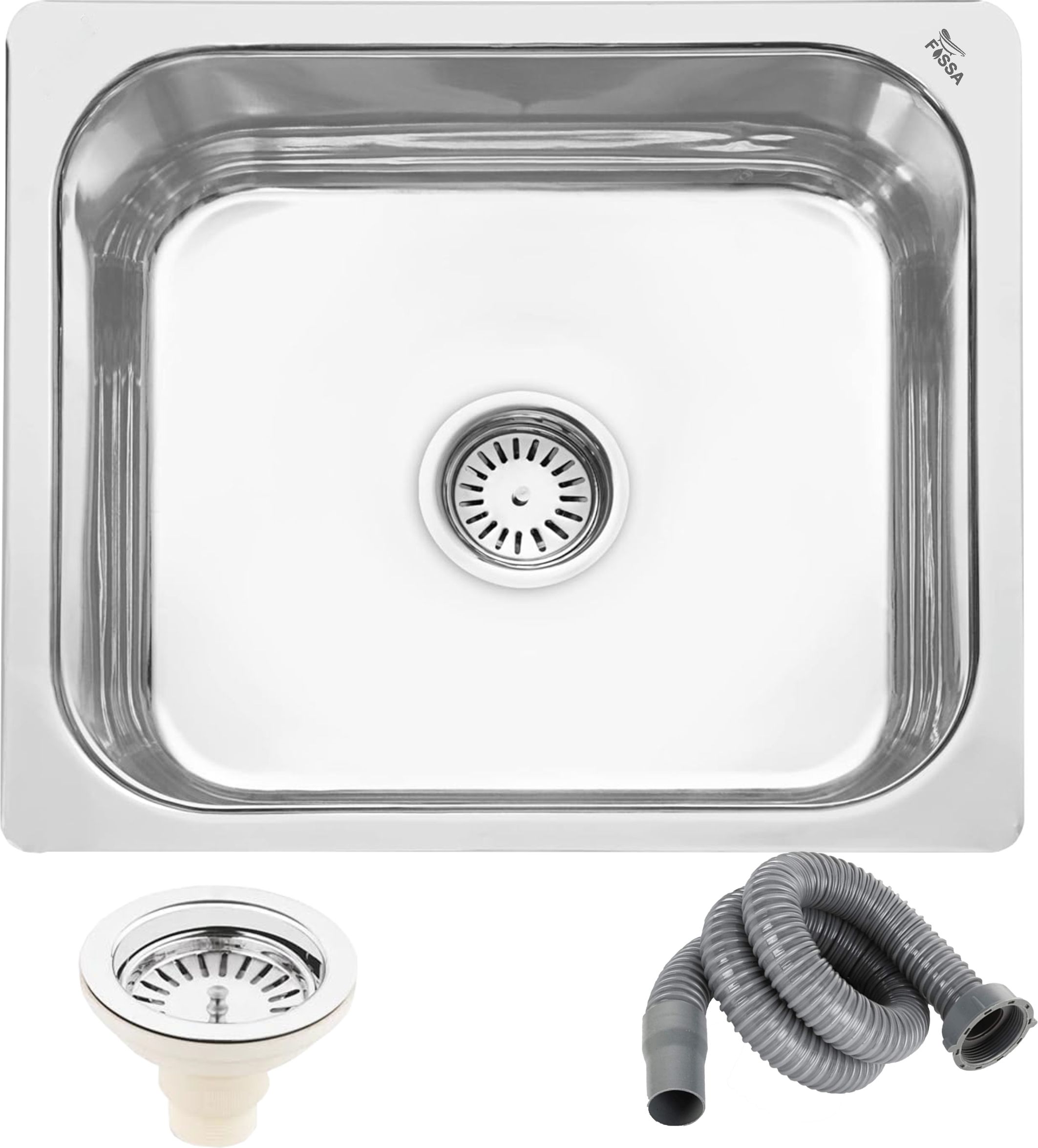 21" X 18" X 08" Inch Single Bowl Stainless Steel Kitchen Sink FMS-03 Top Mount-image-43