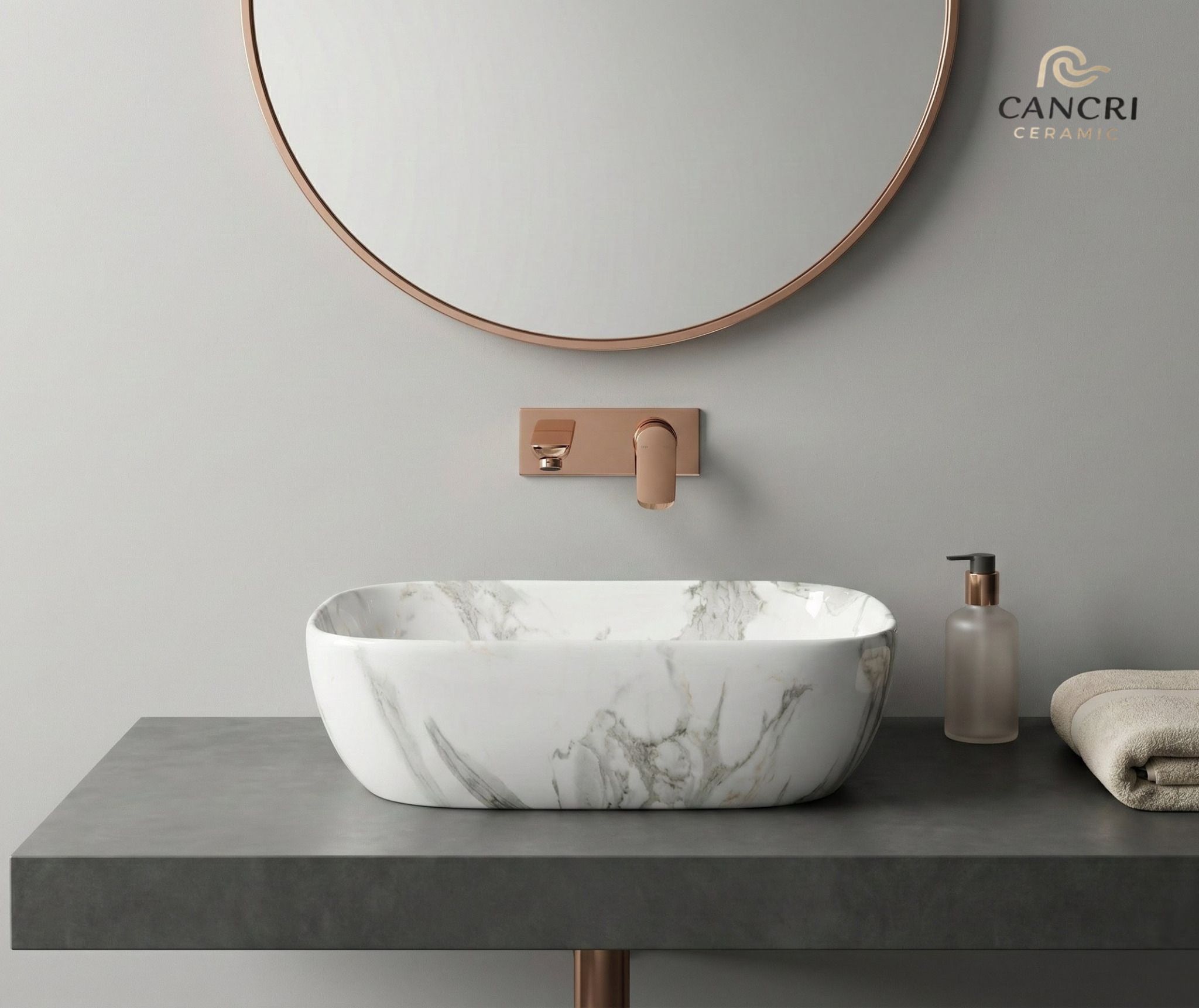 High Grade Designer Ceramic Wash Basin for Home, Hotels & Restaurants(M-60) (18x13x5)(M-60) Table Top Basin-image-45