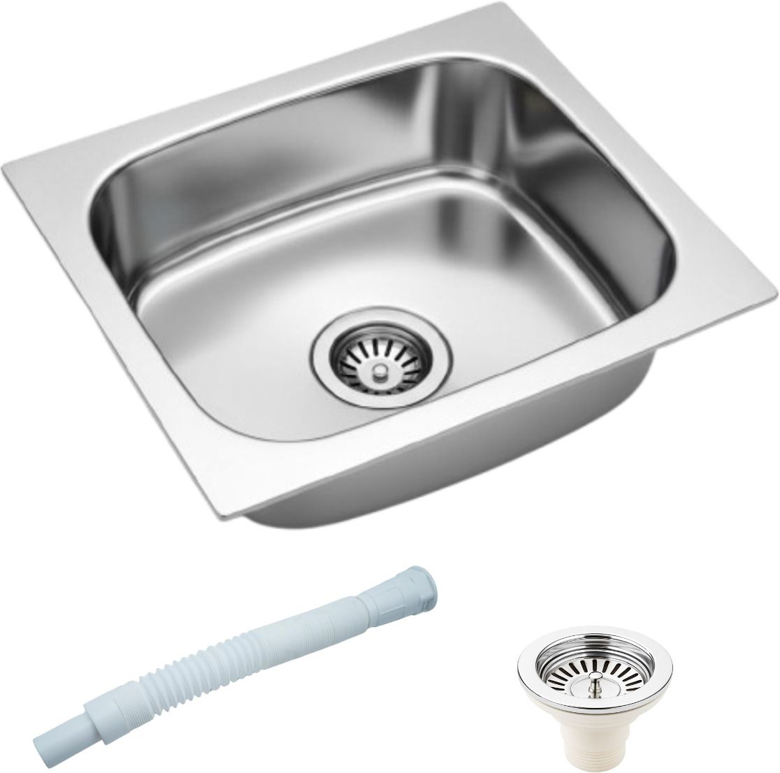 Premium Kitchen sink Stainless Steel sink for kitchen Single bowl sink Kitchen sink 18x16 KS-1663 Vessel Sink-image-10