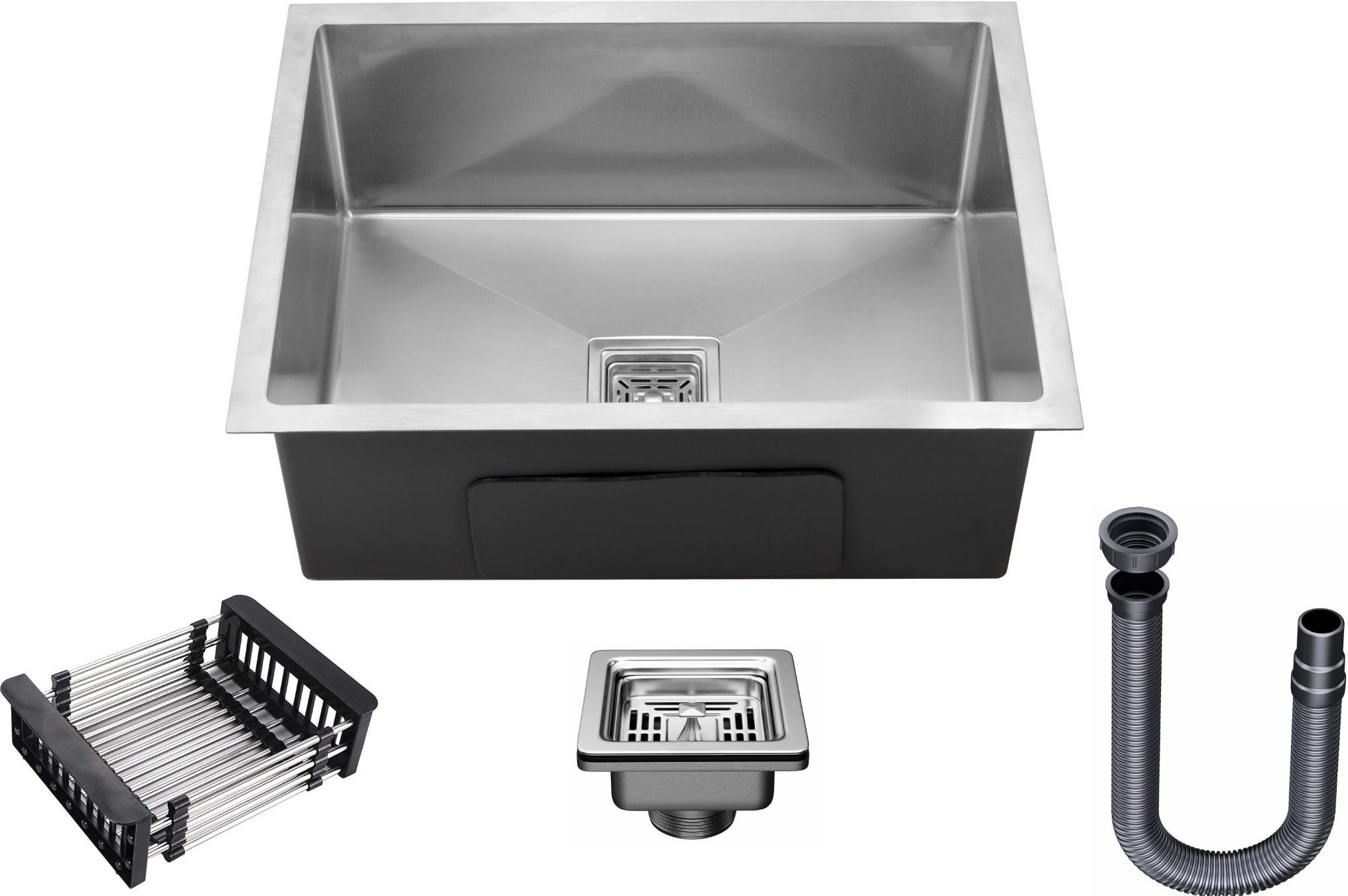 Kitchen Sink 20 Inch (20x17x10) Handmade Single Bowl SS304 Stainless Steel Sink IEZ20X17HM|Thick Heavy-Duty Coating|T304 Stainless Steel| Vessel Sink-image-33