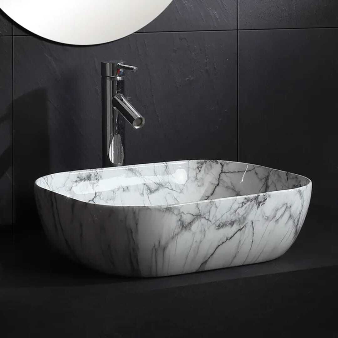 Premium Ceramic Wash basin Counter top basin 18x13x5 inch 114 perfcet Table Top Basin-image-28