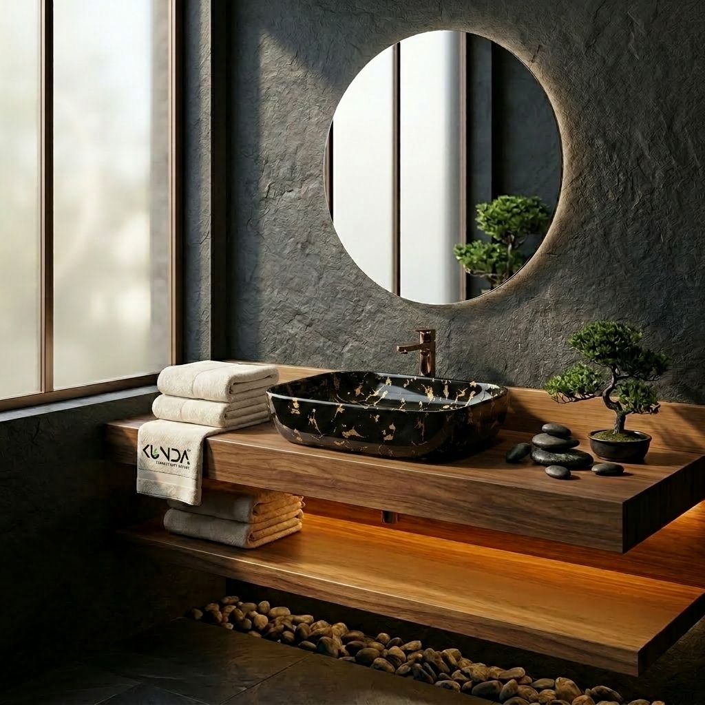 Premium Ceramic Marble Finish Glossy Wash Basin (13*18*5)(M24) Table Top Basin-image-21