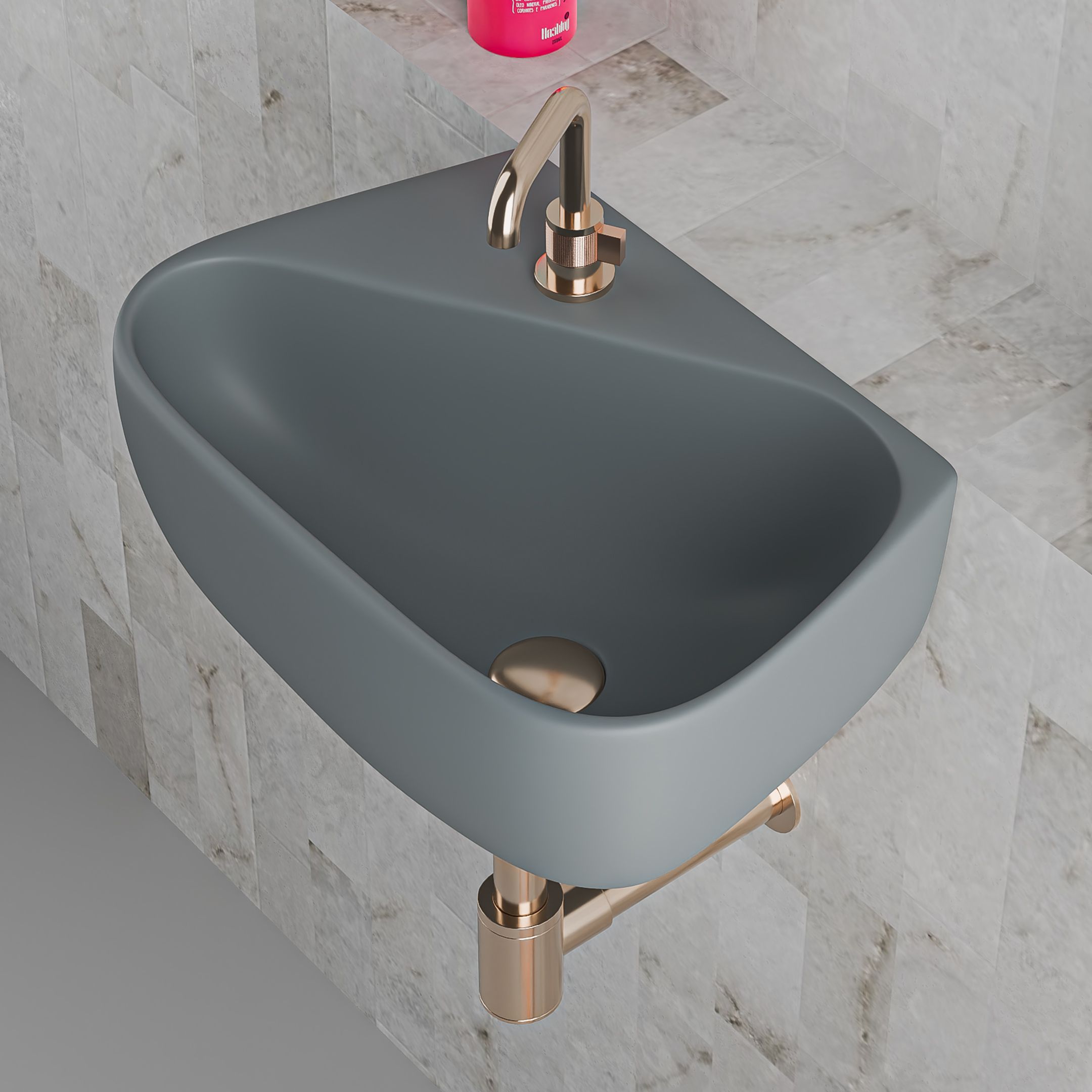 Premium Ceramic Wall Hung Wash Basin for Bathroom | Wall Mount & Table Top Wash Basin (17.7 x 10.5 x 5 Inch) Wall Hung Basin-image-36