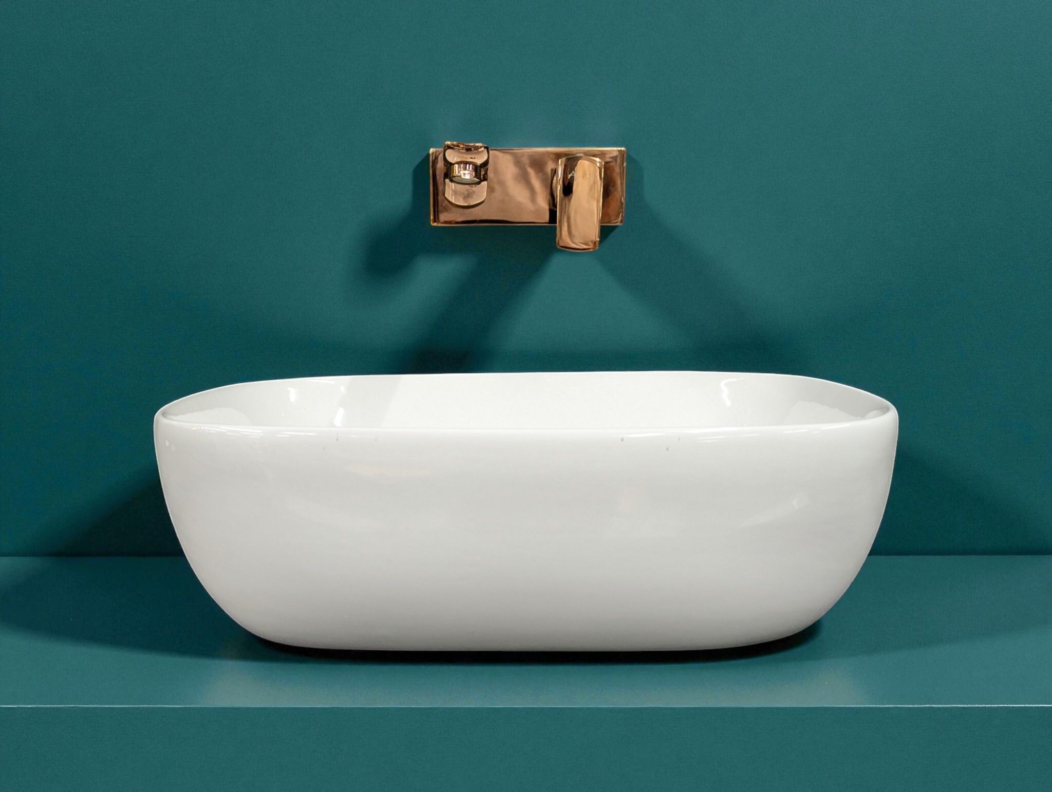 Premium White Ceramic Wash Basin(White Gloss) for Home and Hotels (18x13x5)(High Goss White) Table Top Basin-image-2