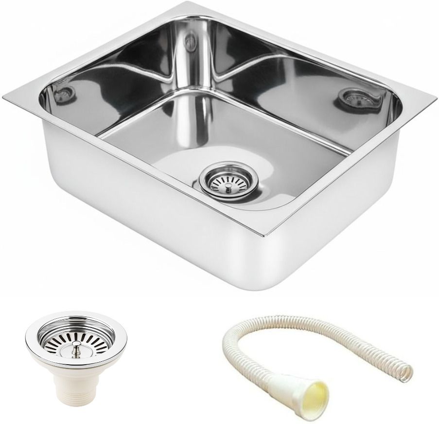 Premium Kitchen sink 16"x18" inch Stainless Steel Single bowl sink KS-748 Vessel Sink-image-26