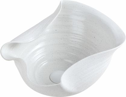 uniwell Handcrafted Ceramic Wash Basin Artistic Irregular Design Matte Vanity Table Top US-4002 Vessel Sink-picture-42