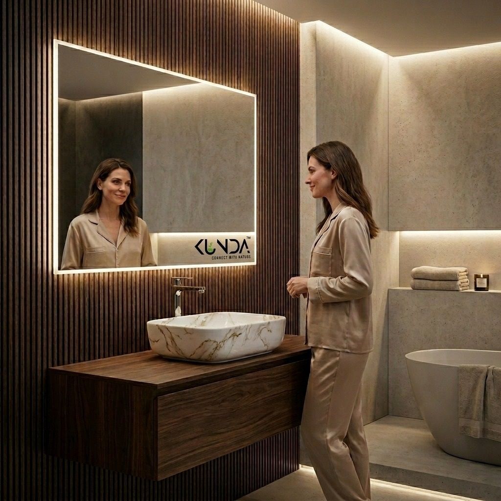 Premium Ceramic Marble Finish Glossy Wash Basin (16x12x5) (M34) Table Top Basin-image-39