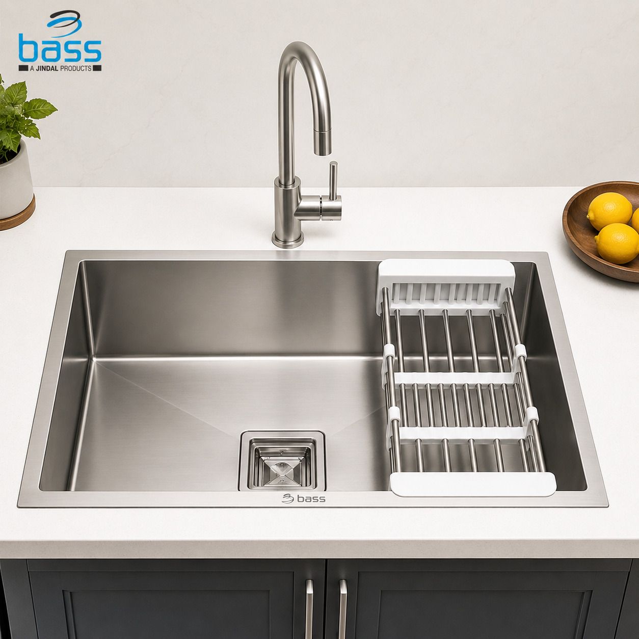 20"x17"x9" Single Bowl Premium Handmade Kitchen Sink Matte Finish 20"*17" Inch Handmade sink with Basket Vessel Sink-image-47