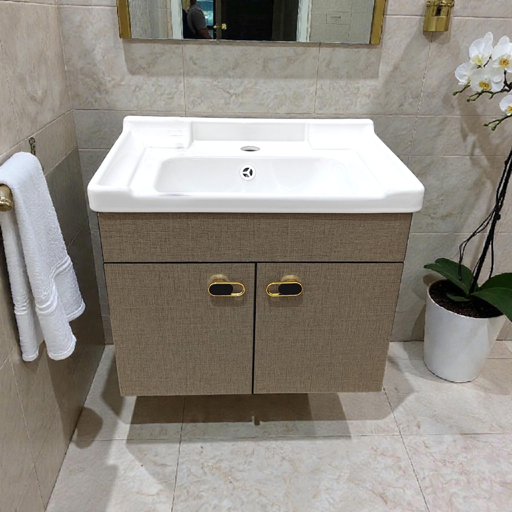 Wall Hung 20" Vanity Washbasin Cabinate Storage saver BEWH2003 Wall Hung Basin-image-38
