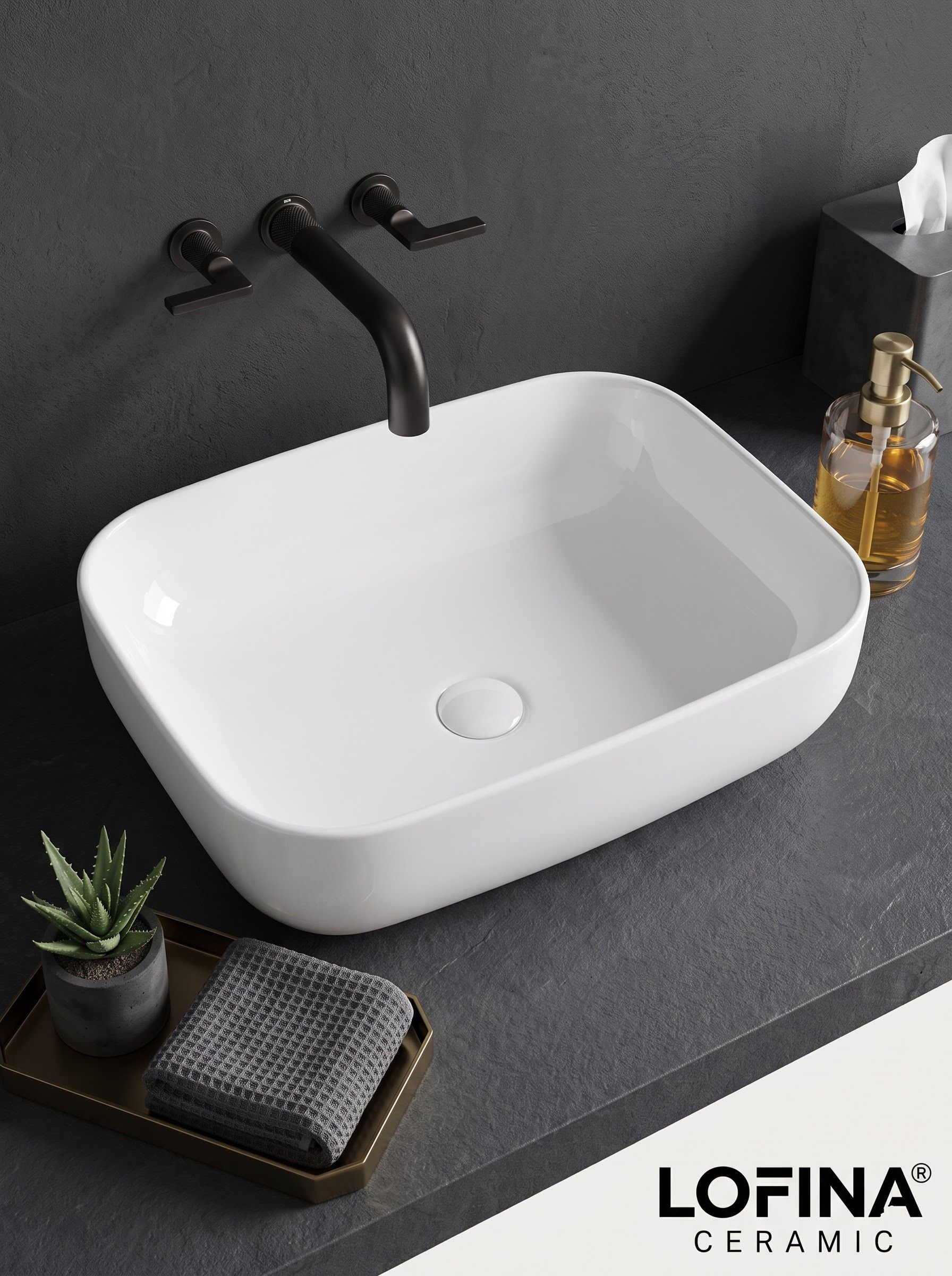 Premium Ceramic vessel Sink Which Gives Look To your Home Table Top Wash Basin LC LIBERTY (L50XW40XH13 cm) Counter top Ceramic Wash Basin Table Top Basin Table Top Basin-image-17