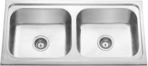 Denmark Medium Series Stainless Steel Double Bowl Kitchen Sink Size 37*18*8 INCH With Coupling & Waste Pipe Under Counter Basin-picture-27