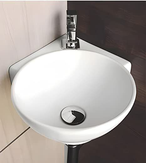 Wall Mounted PERRY Wash Basin for Bathroom | Wash Basin | 16.3 x 13.8 x 4.3 Inch | PERRY (Without Accessories) | Wall Hung Basin-image-23