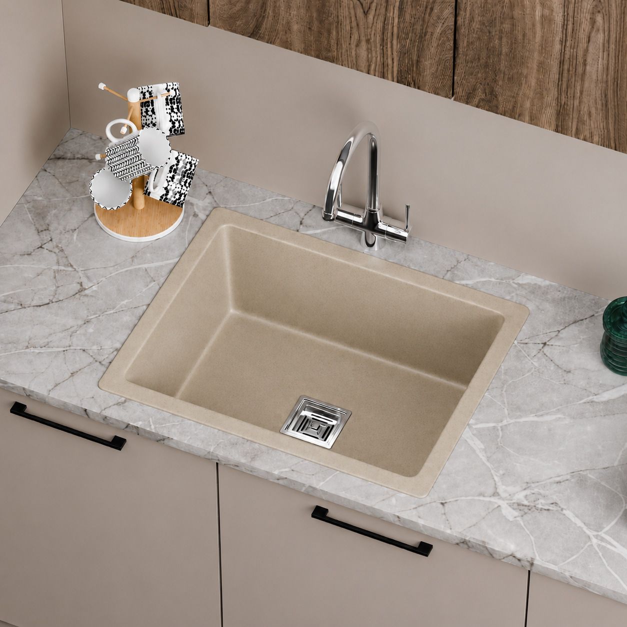 dinora Quartz Single Bowl 16x18 inches Kitchen Sink| Quartz Single Bowl 16x18 inches Kitchen Sink| Vessel Sink-picture-40
