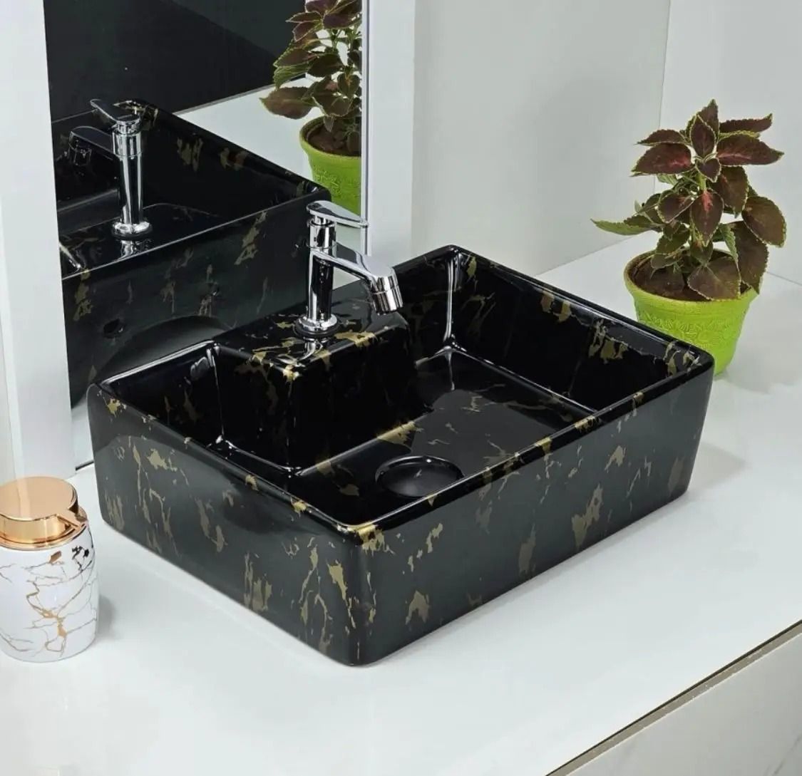 Table Top & Wall Mount Ceramic Wash Basin(24) (16*12*5)(M24) Wall Hung Basin-image-28