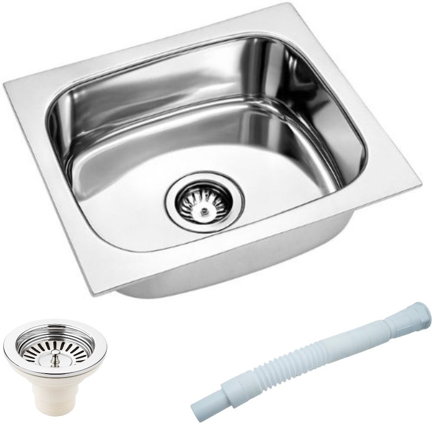 housex Premium Kitchen sink 16"x18" inch Stainless Steel Single bowl sink KS-743 Vessel Sink-picture-34