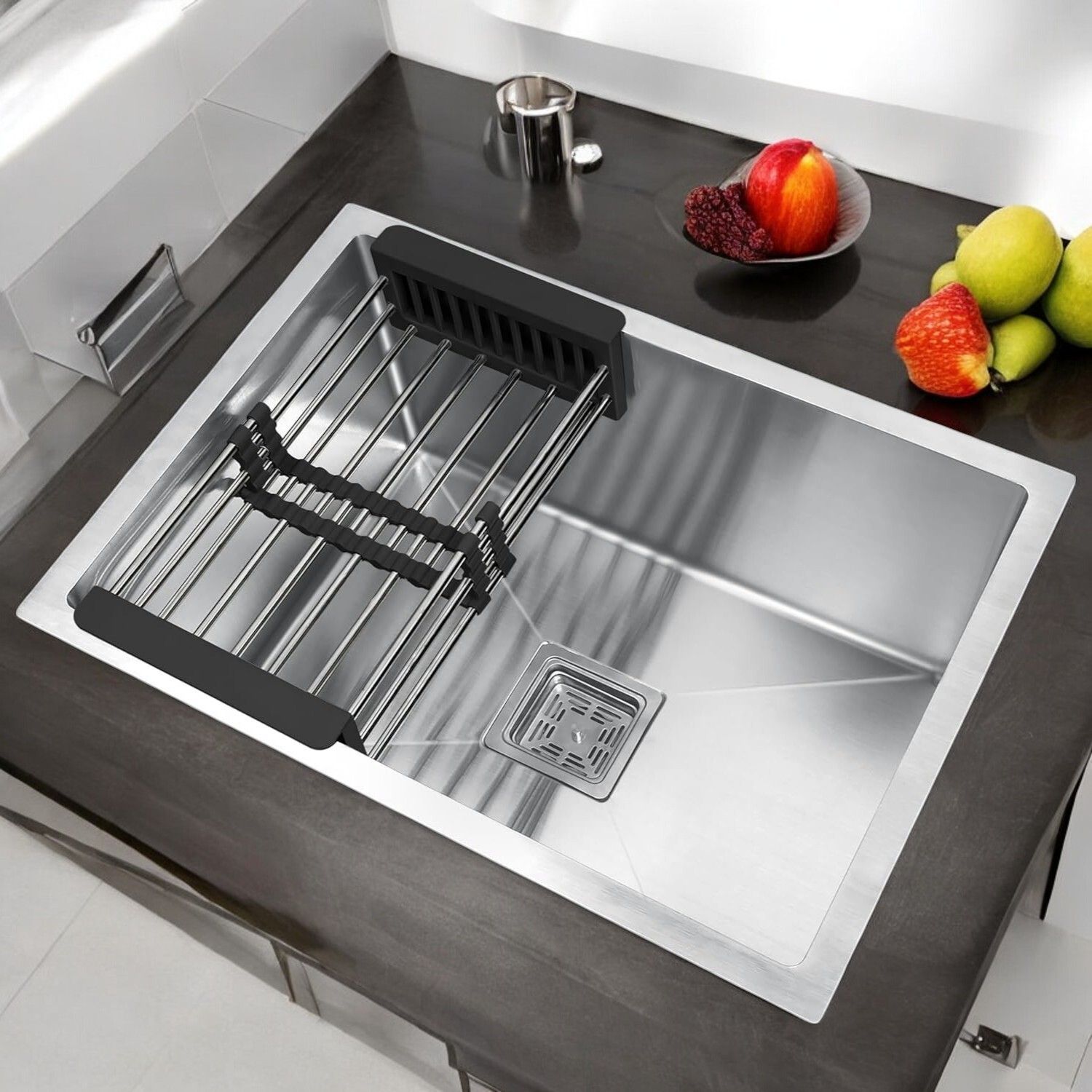 24x18x10 Kitchen Sink Single Bowl, 24 Inch, SS304, 16-Gauge Stainless Steel Sink CKS241810 | Kitchen Sink | Stainless Steel | Heavy Duty | Vessel Sink-image-28