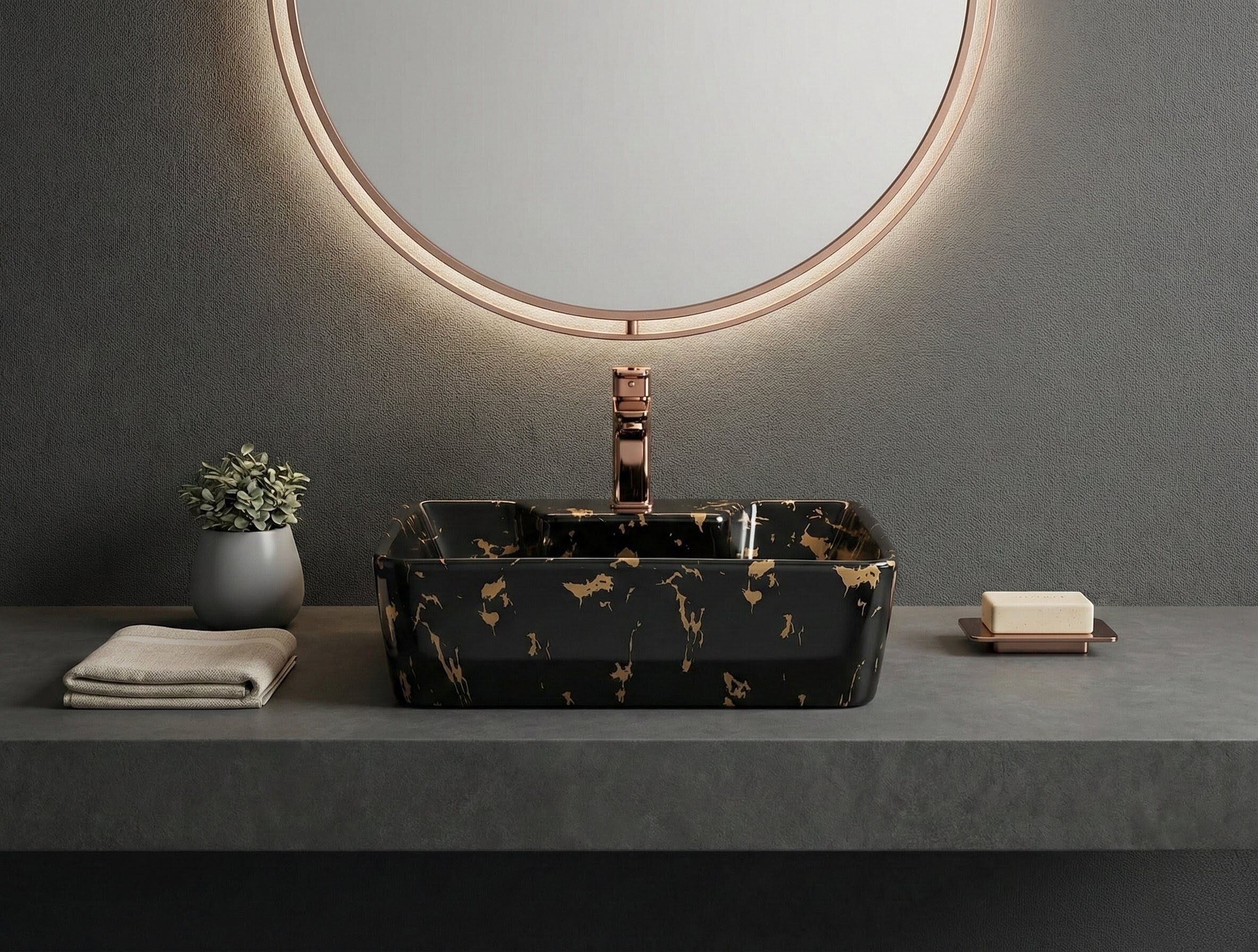 Premium Luxury Ceramic Wash Basin for Home, Restaurants & Hotels (CT-24) CT-1024 Table Top Basin-image-24