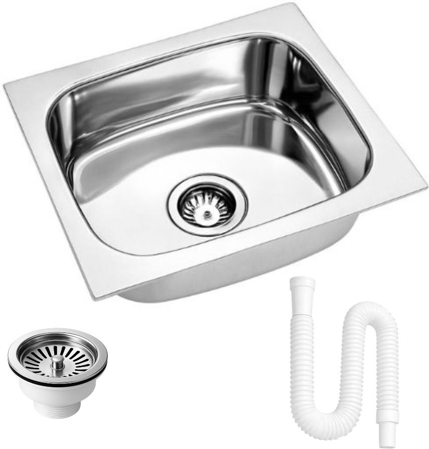housex Premium Kitchen sink 16"x18" inch Stainless Steel Single bowl sink KS-741 Vessel Sink-picture-35