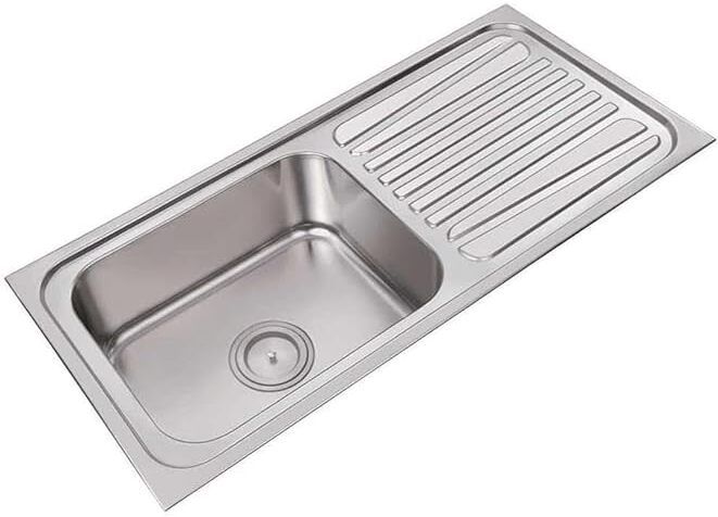 fantus Single bowl kitchen sink with Drain 37*18*8 premium quality 304 Drainbod Kitchen Sink Kitchen Sink 37x18x8 drain Board Hi Glossy 304 Vessel Sink-picture-12