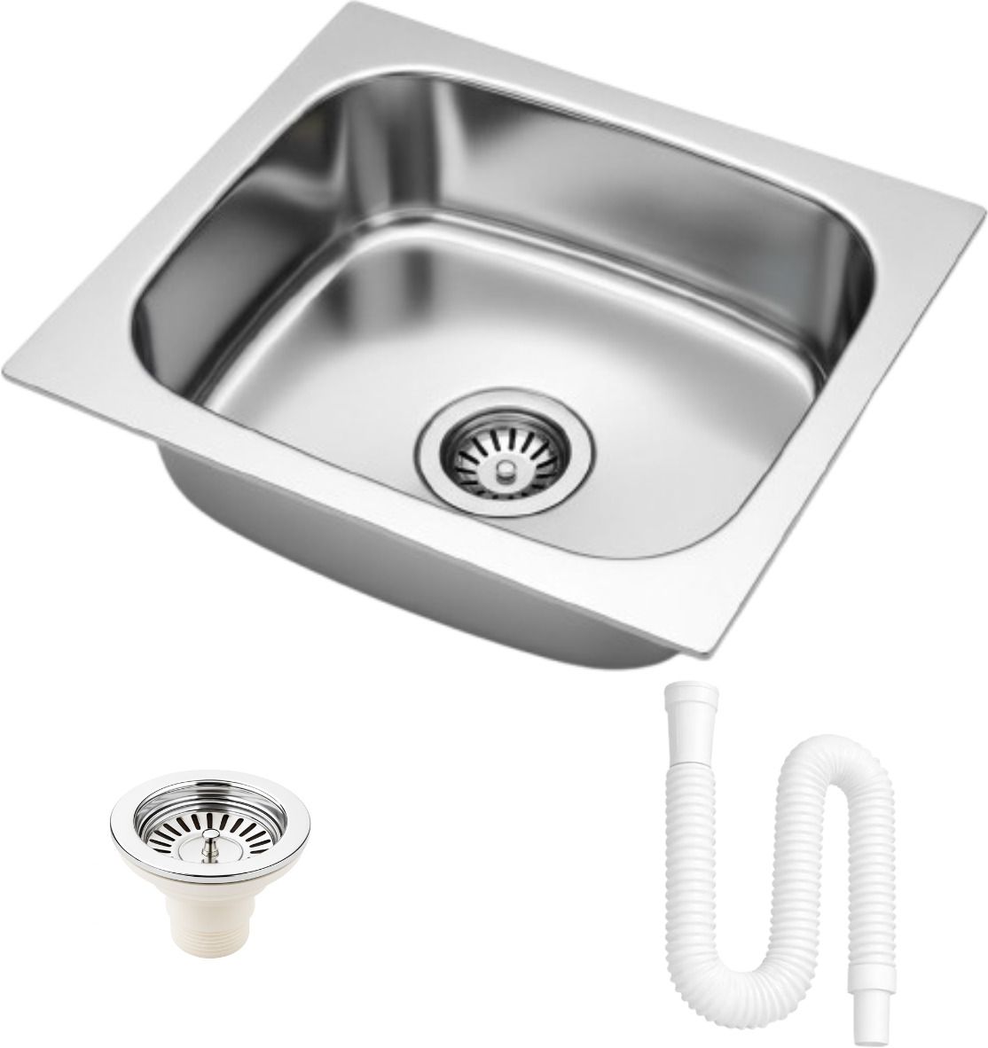 Premium Kitchen sink Stainless Steel sink for kitchen Single bowl sink Kitchen sink 18x16 KS-1684 Vessel Sink-image-13