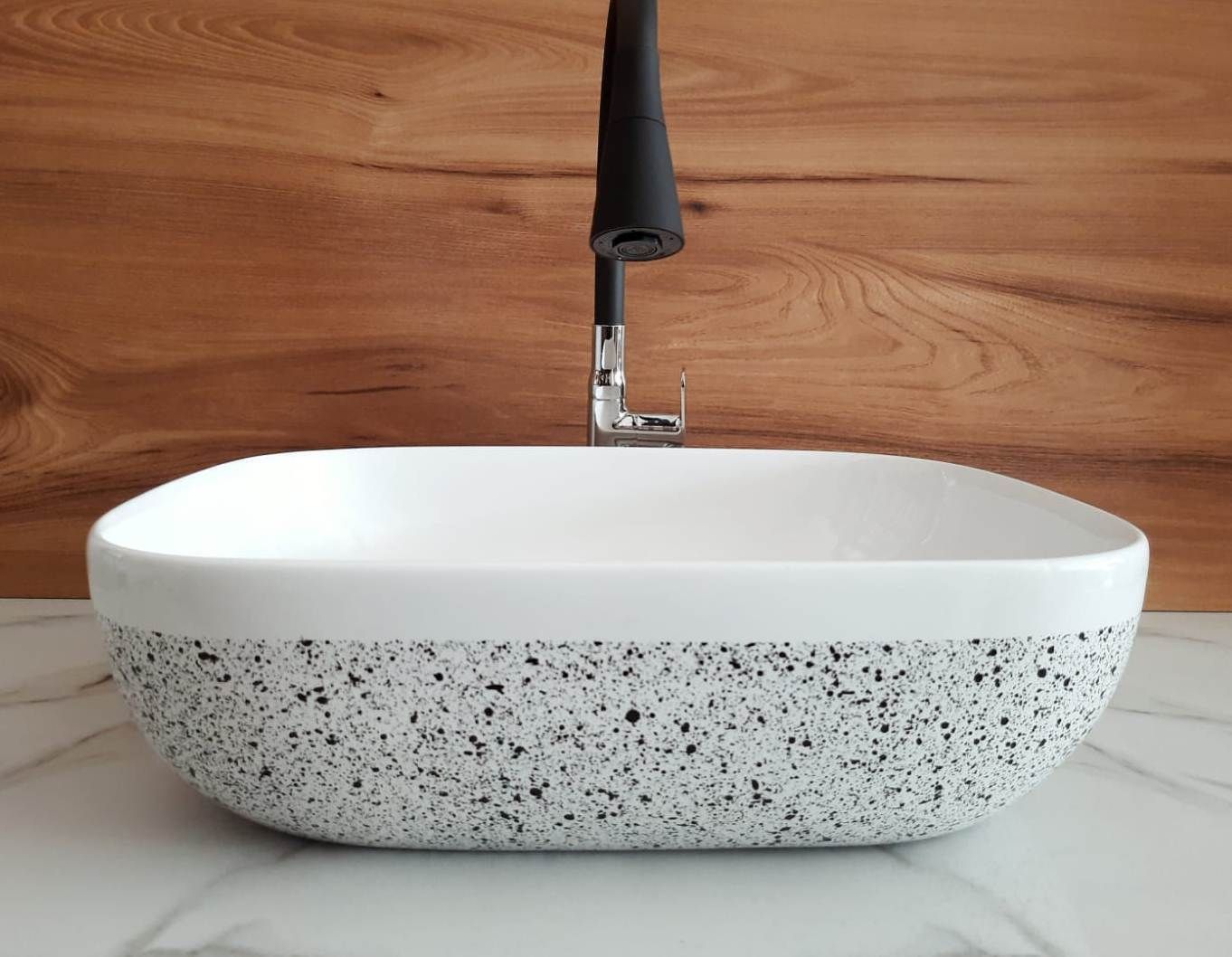 Tabletop Ceramic Bathroom Kitchen Sink Over Counter Top Wash Basin (45x33x13 CM) Home improvement bathroom basin (latest & colorful designs) 10221 Table Top Basin-image-31