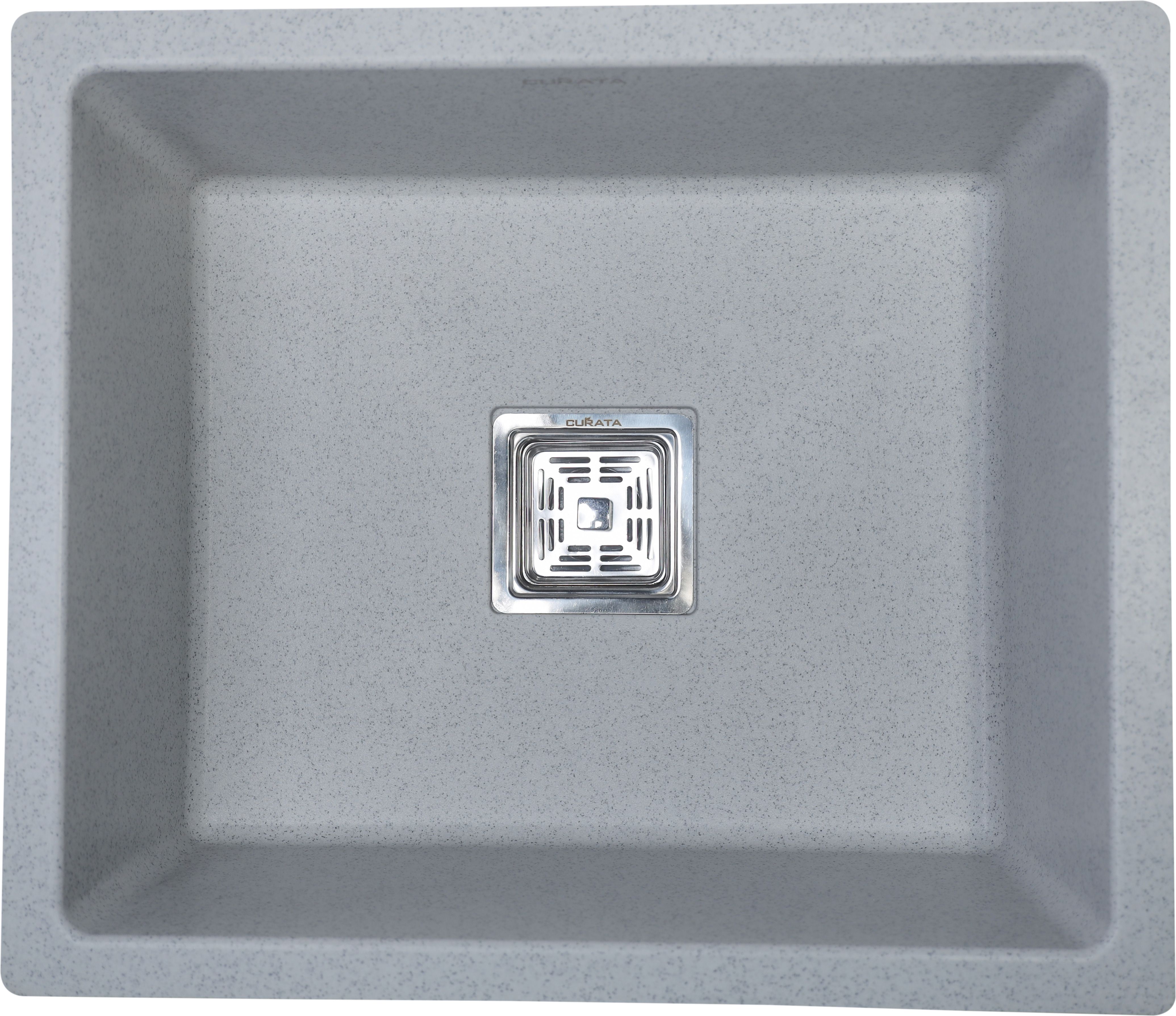 GRANITE GREY GRANITE GREY QUARTZ SINK 18X21 | 12MM THICKNESS| SINGLE BOWL KITCHEN SINK Top Mount-image-32