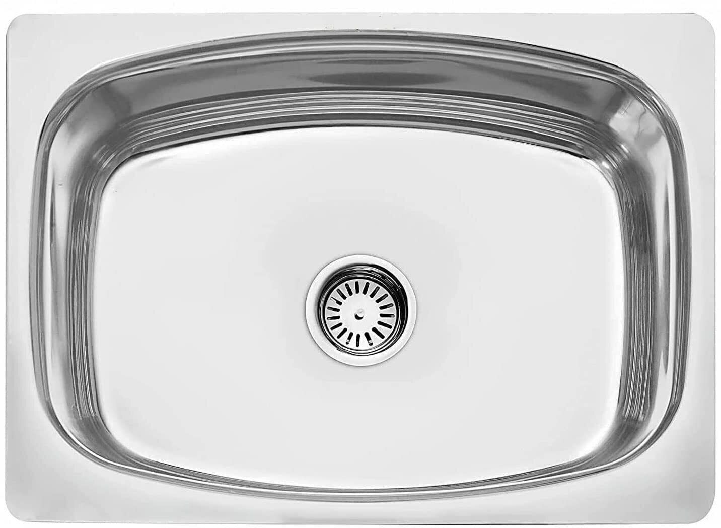 Premium Quality Kitchen Sink 304-Grade Stainless Steel Kitchen sink 24x18x9 Coupling and Waste pipe Vessel Sink-image-31