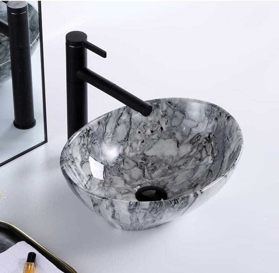 Premium Designer Ceramic Wash Basin Counter top basin(16x13x5.5) NEK BOAT Table Top Basin-image-41