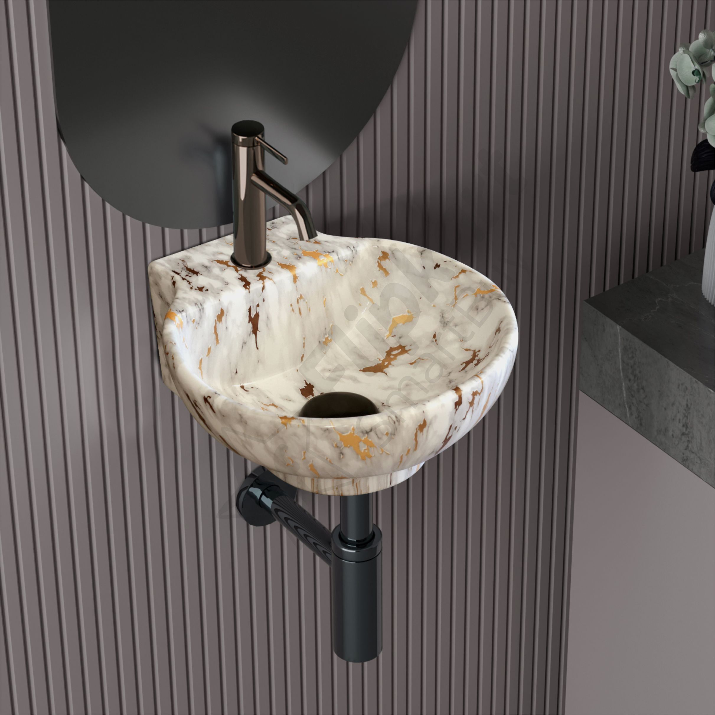 2 in 1 wall hung basin and tabel top basin Premium Quality 1508 f Wall Hung Basin-image-37