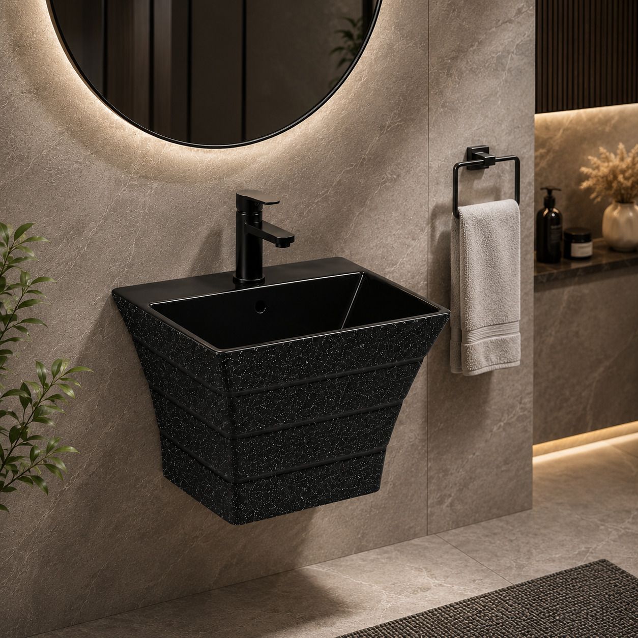 kemjo Luxurious Handcrafted Wall Mounted Wash Basin Designer Wall Mounted CBX05 Wall Hung Basin-picture-10