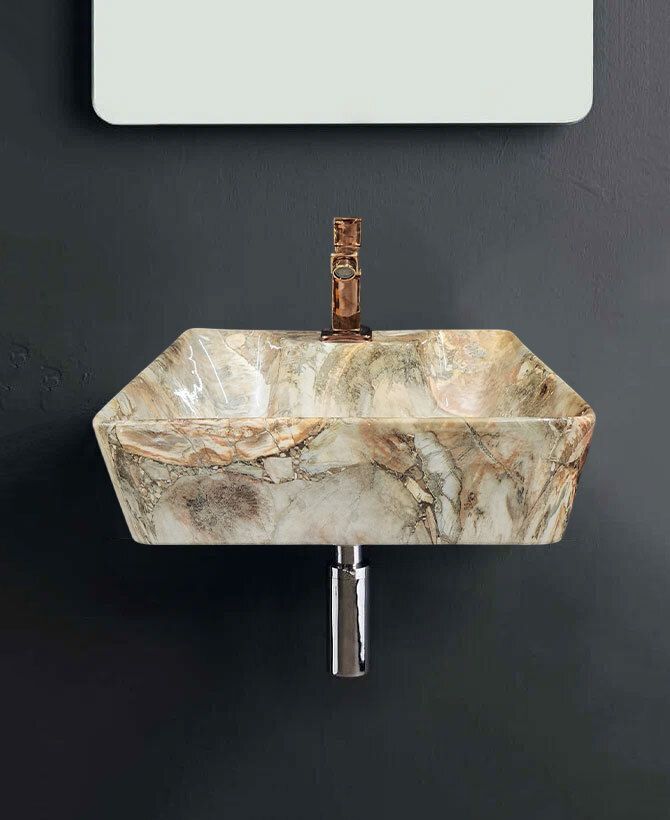 (16*12*5) Table Top & Wall Mount Wash Basin(M43) with Waste Pipe & Coupling set (16*12*5)(T)(M43) Table Top Basin-image-31