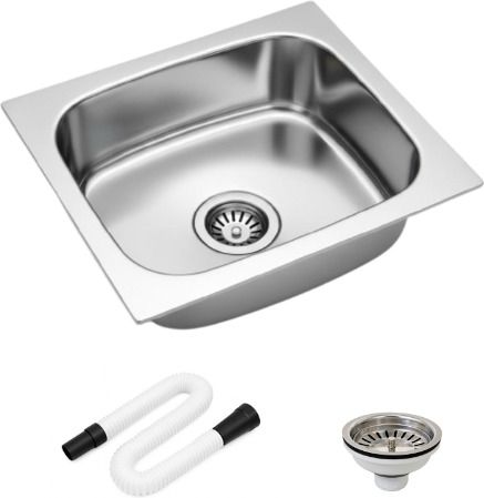 HouseX Premium sink for kitchen 16x18 single bowl sink Kitchen sink KS-823 Vessel Sink-image-15