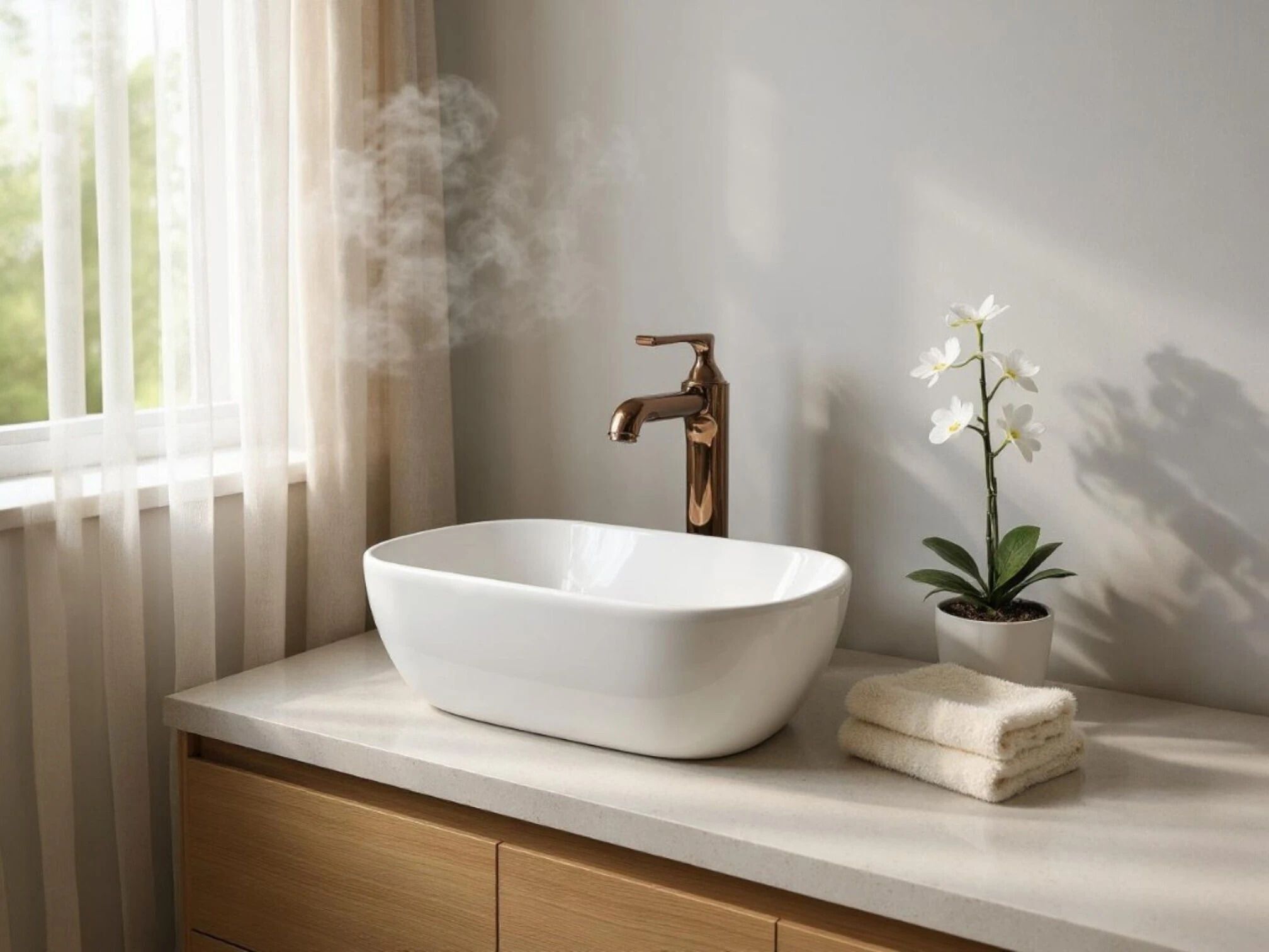 delta Premium Designer Ceramic Wash basin (14*10)(White) (14x10x5)(White) Glossy Table Top Basin-picture-20
