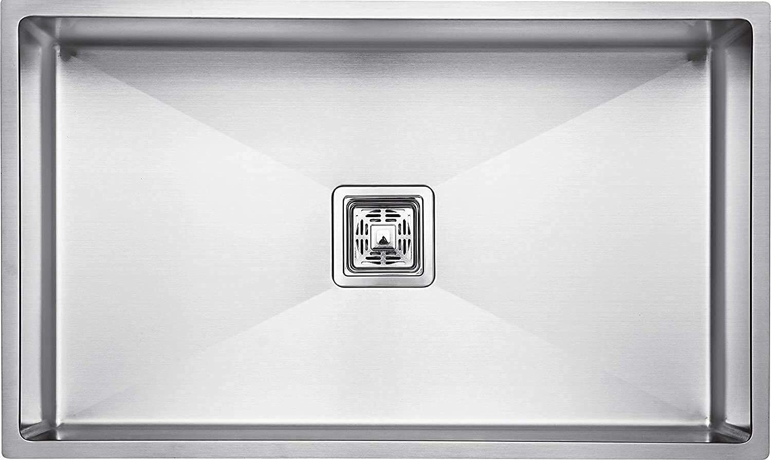 27''x20''x10'' Matt Finish Stainless Steel Single Bowl Kitchen Sink 27x20x10-304 SS Top Mount-image-35