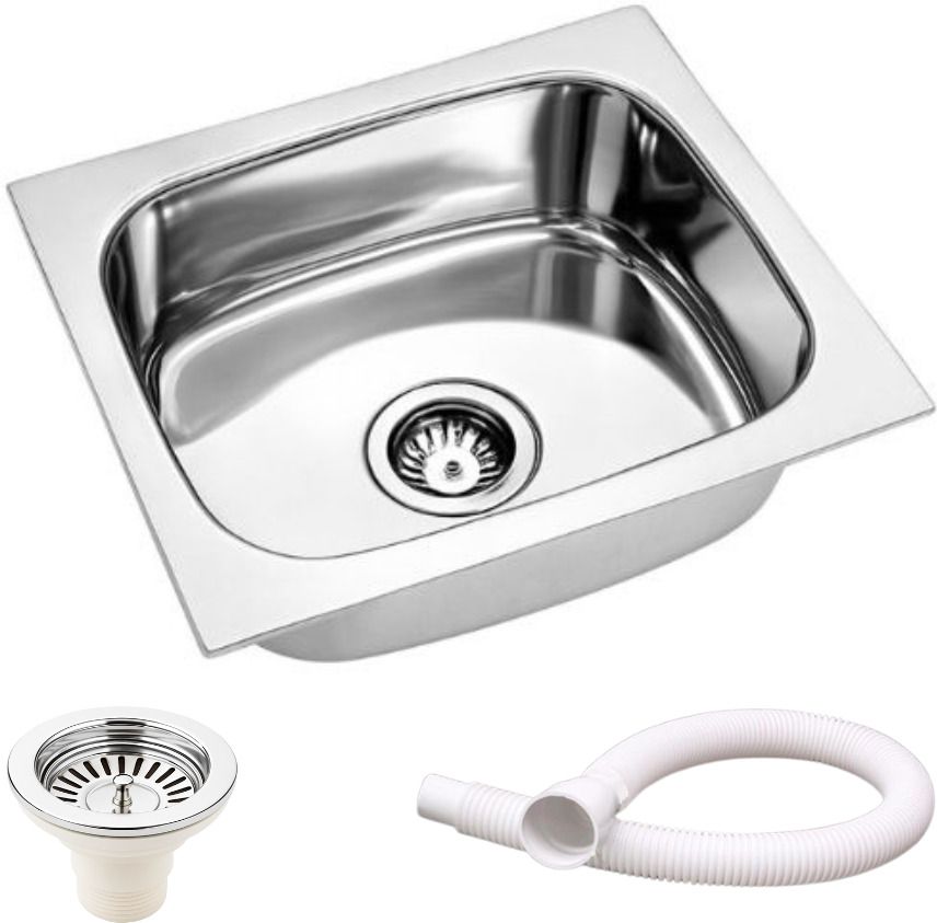 housex Premium Kitchen sink 16"x18" inch Stainless Steel Single bowl sink KS-732 Vessel Sink-picture-13