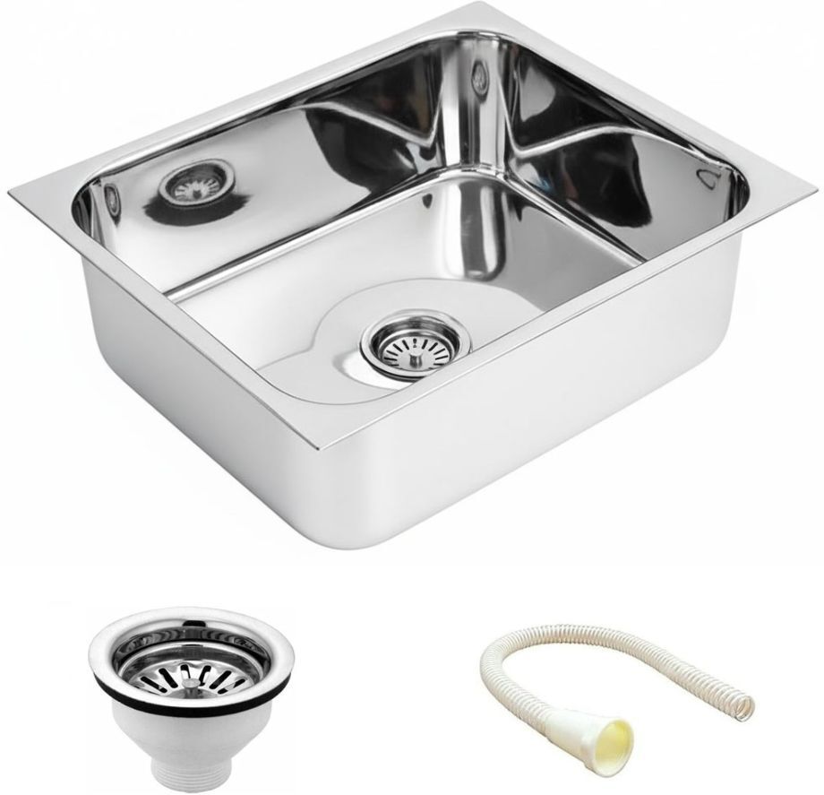 Compact Kitchen sink 16x18 Single bowl sink KS-335 Vessel Sink-image-49