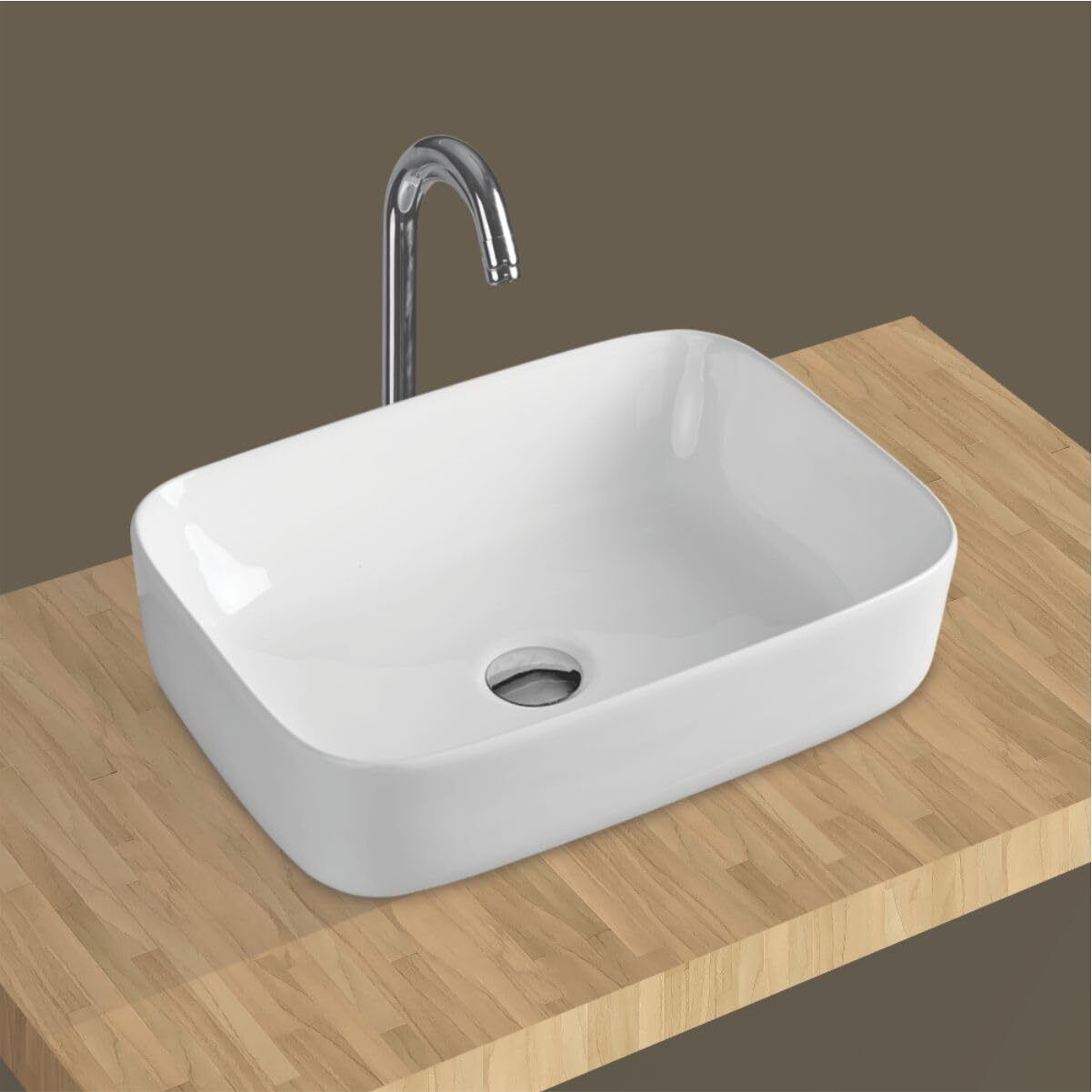 wassmist Basin Wash Basin Countertop | Table Top Ceramic Sink | Myara White Basin Corner Basin-picture-45