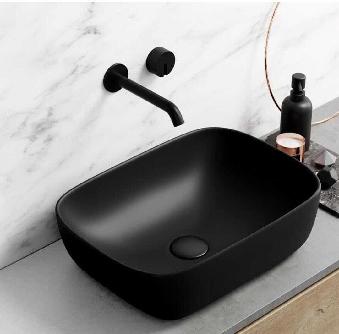 Premium WASH BASIN (MATT FINISH) 18X13X5.5 MATT BLACK Table Top Basin