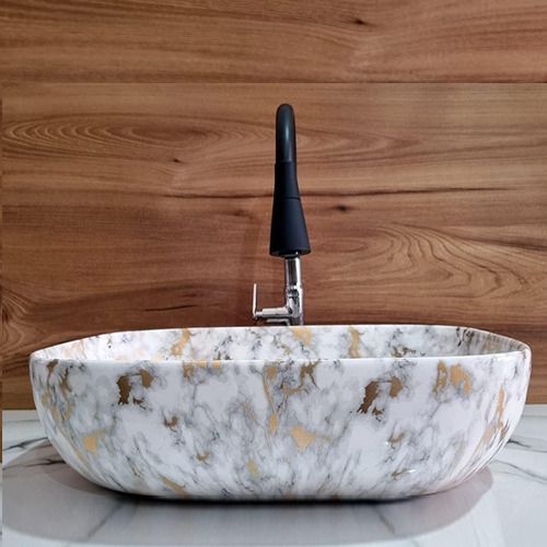 Wash Basin Tabletop Sink for Bathroom Living room, Hotel, Restaurant (13x18x5.5 Inch) super glossy finish premium designer wash basin Table Top Basin-image-48