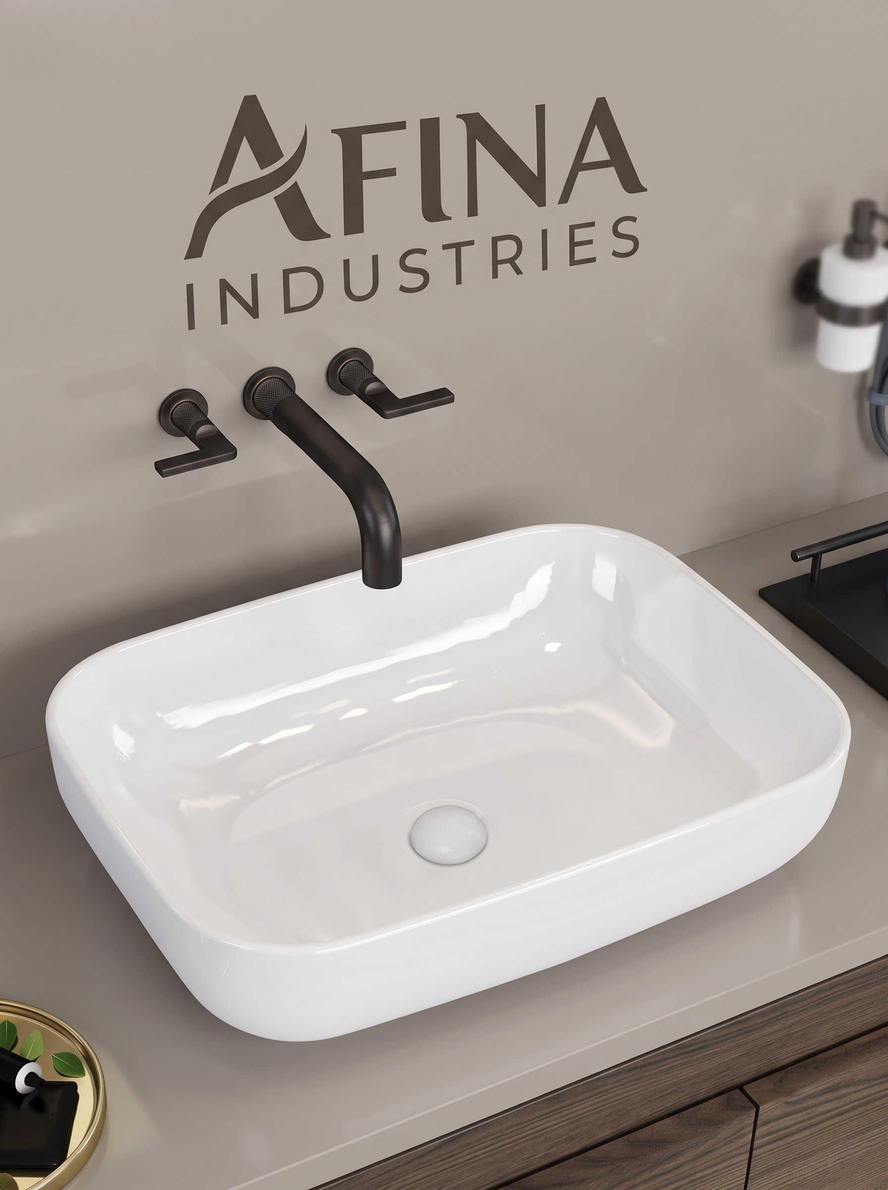 Premium Table Top Counter Top Wash Basin Ceramic Wash Basin(20X16X5.5INCH) LA LIBERTY Table Top Basin-image-5