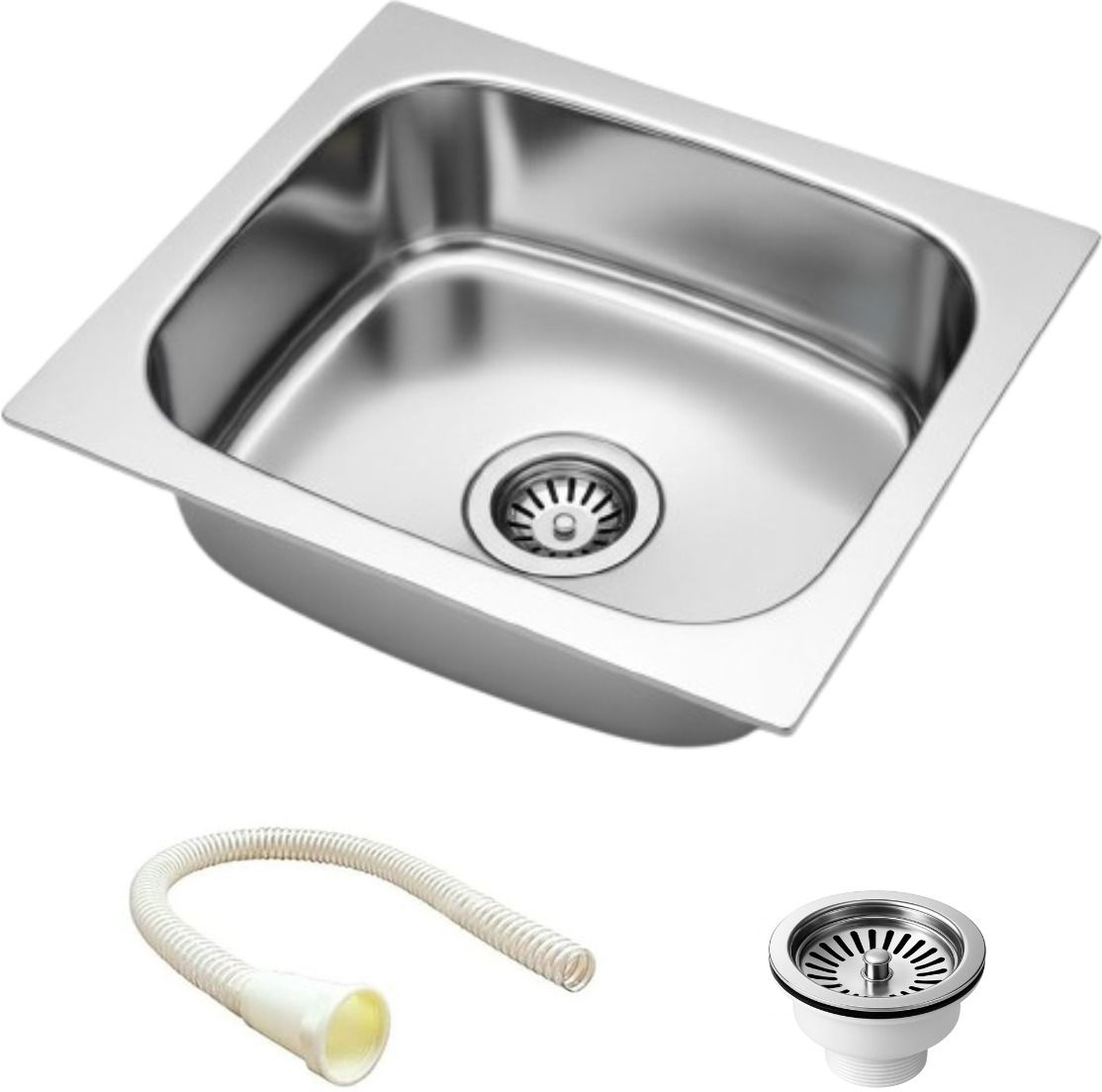 Premium Kitchen sink Stainless Steel sink for kitchen Single bowl sink Kitchen sink 18x16 KS-1669 Vessel Sink-image-11