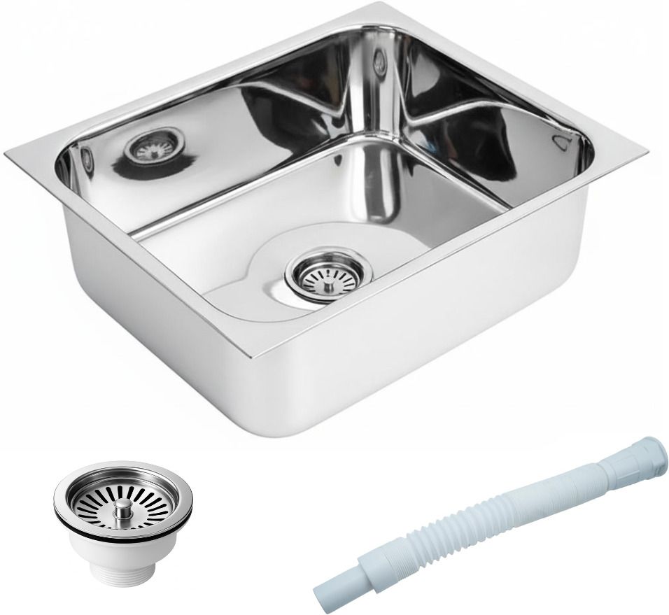 Premium Kitchen sink 16"x18" inch Stainless Steel Single bowl sink KS-766 Vessel Sink-image-25