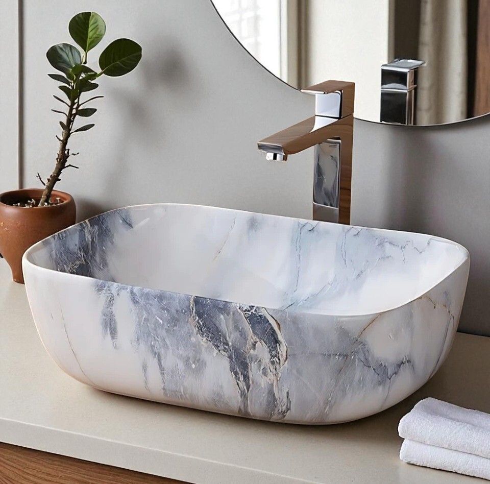 adano Art Wash Basin Countertop, Tabletop Ceramic Bathroom Sink/Basin Table Top Basin Table Top Basin-picture-11
