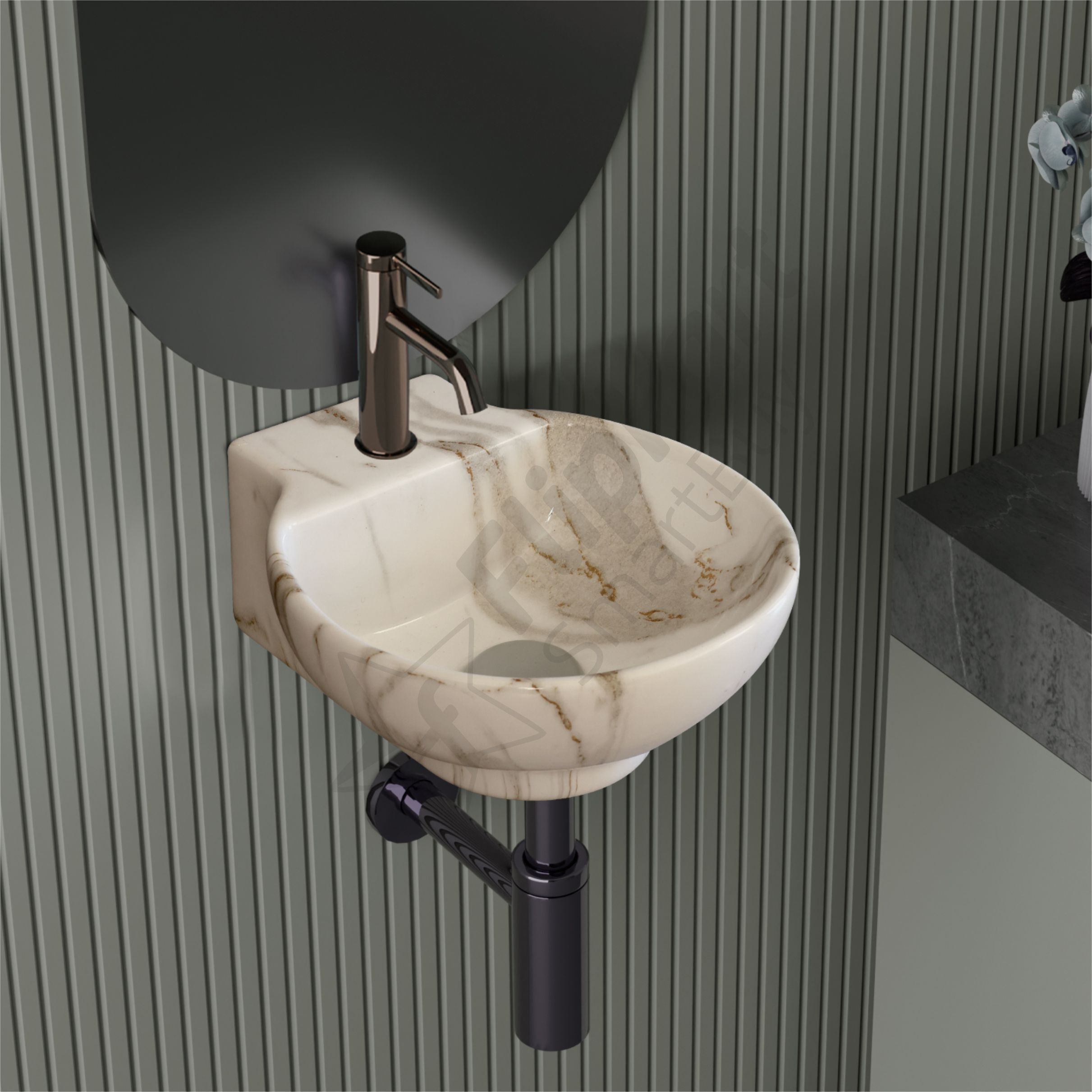 2 in 1 wall hung basin and tabel top basin Premium Quality 1503 f Wall Hung Basin