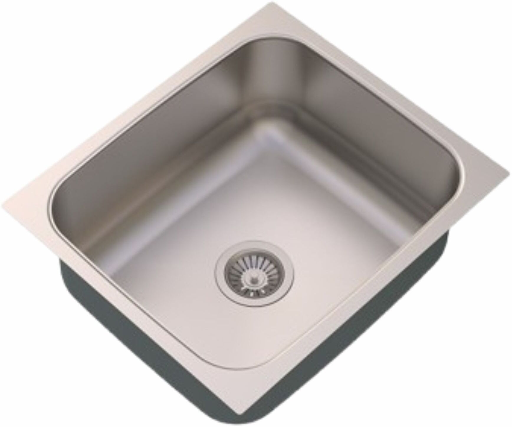 304 Stainless Steel Kitchen Sink Single Bowl ELEGANCE ESM ULTRA 21x18x8 inches Matt Finish, SS Coupling, Noise Reduction Design, Deep Bowl, Sloping Drain Top Mount-image-19