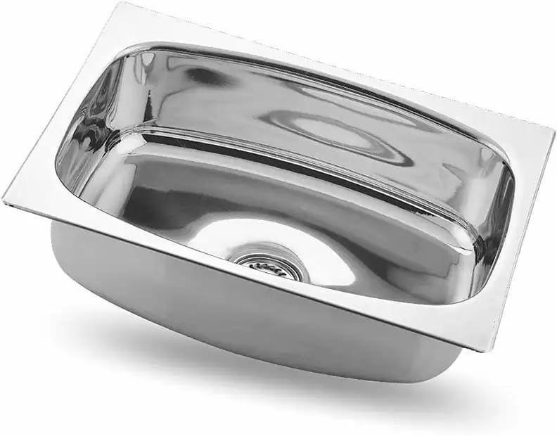 Home Kitchen sink For Single Bowl Premium Quality With Coupling & Waste Pipe Kitchen Sink_18X16X8 Vessel Sink-image-5