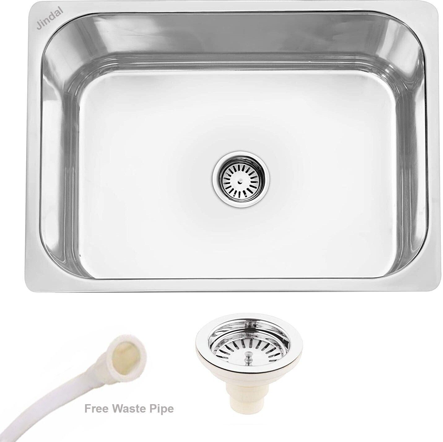 CLIMBER MEESHO Premium Quality Kitchen Sink Jindal 24x18x9 Stainless Steel kitchen Sink 304 Grade Vessel Sink-image-33