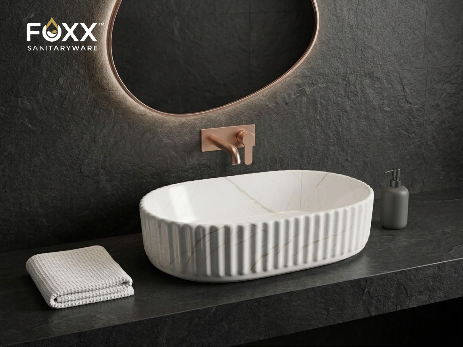 Modern Ceramic Wash Basin for Bathroom(19x13x5)(B-02 Matt) (19x13x5)(B-02 Matt) Table Top Basin-image-35