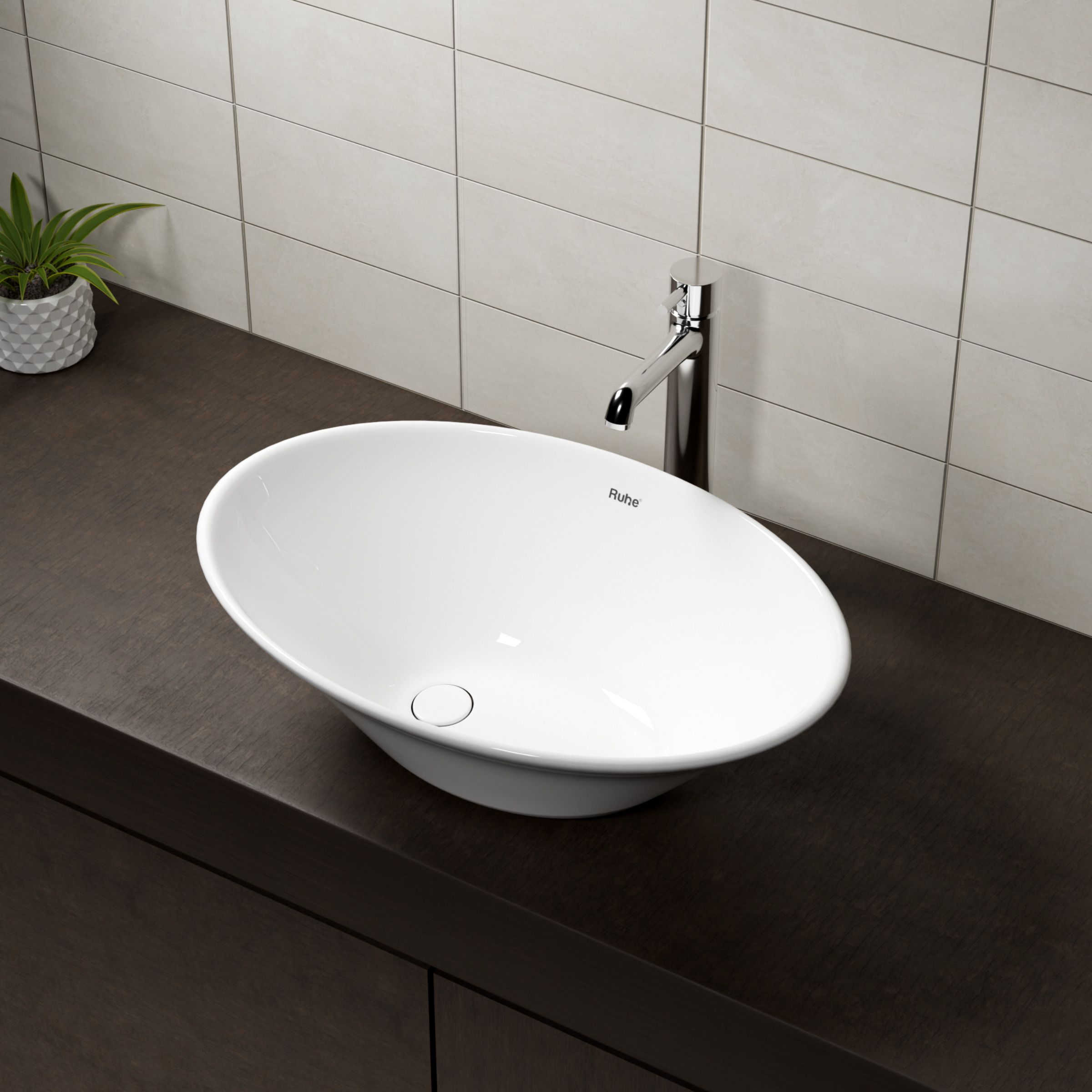 Icon Modern Ceramic Wash Basin | Premium Bathroom Sink | Hand Basin Tub | Basin for Bathroom and Living Room Table Top Basin-image-49